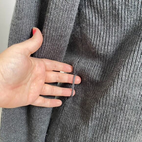 Kathy Ireland Womens Y2K Faux Fur Trimmed Cardigan Sweater Size S Grunge Preppy - Picture 4 of 10